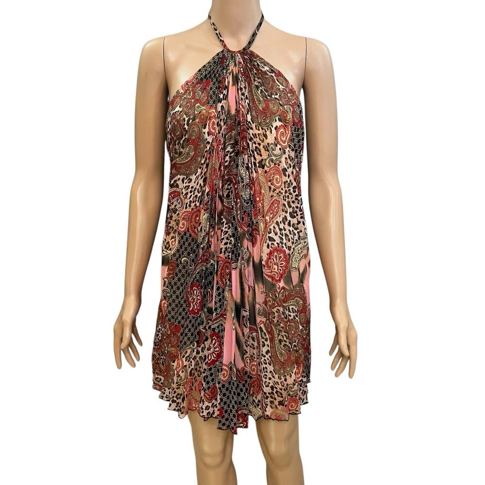 Frederick's of Hollywood Multicolor Halter Mini Dress Size XS